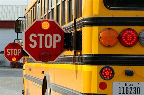 unlawful passing of school bus iowa